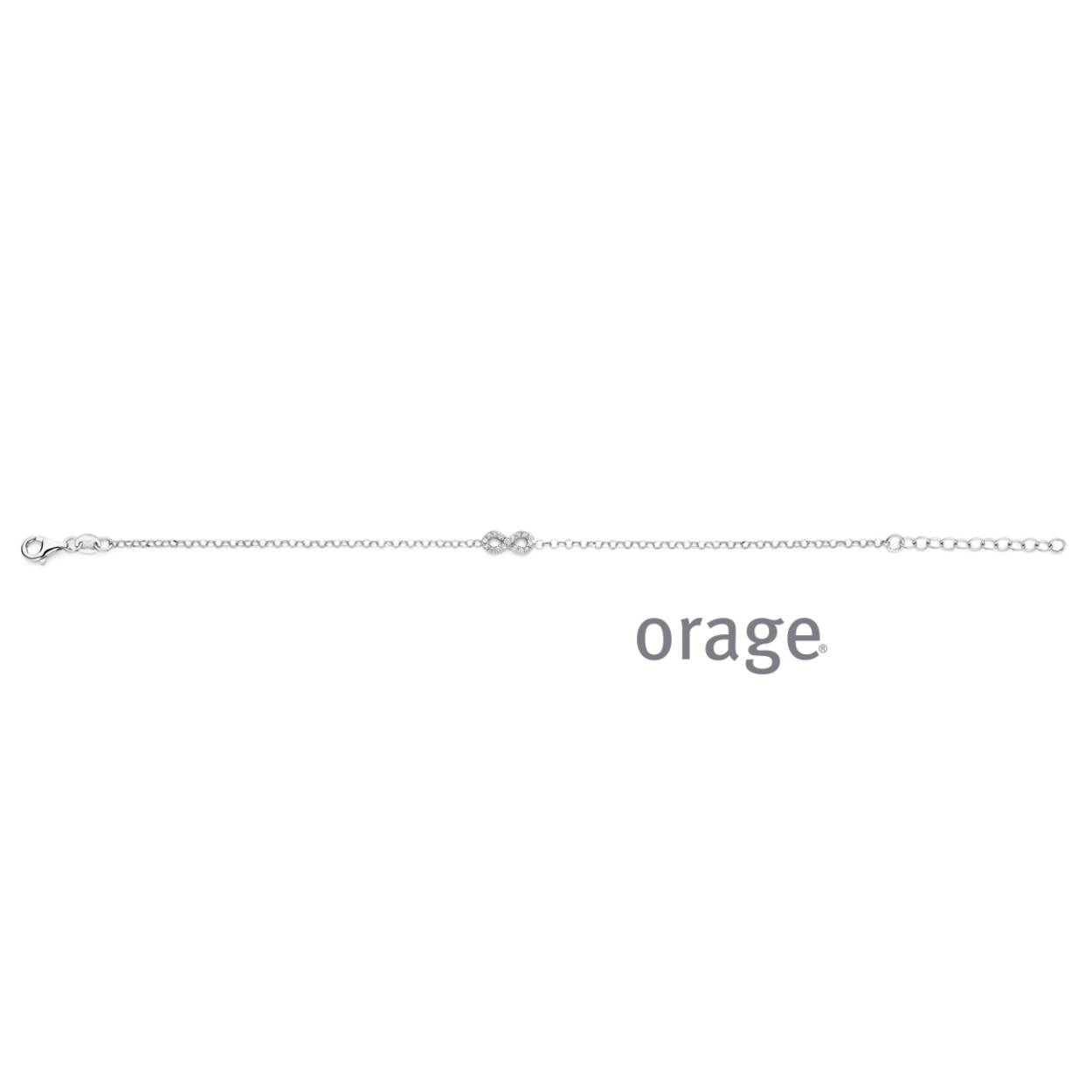 Orage Armband zilver infinity - AW226