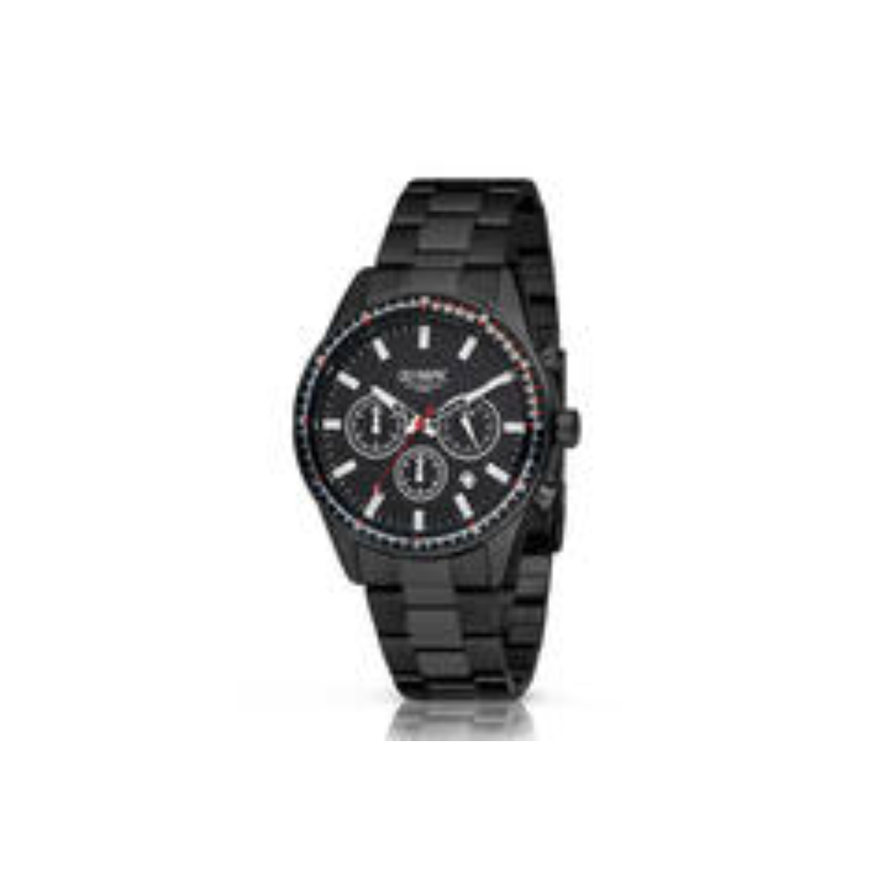 Olympic OL72HZZ002 MASON Horloge - Zwart staal -Bracelet - Zwart - 44mm 
Dit unieke Olympic horloge met artikelnummer: OL72HZZ002 is een herenhorloge met chronograaf en heeft een sportieve uitstraling. De stalen kast heeft een zwarte bewerkte bezel en een zwarte wijzerplaat met een datum en chronograaf. De uursaanduiding is opvallend door de lumibrite strepen en wijzers. De rode accenten geven het horloge een sportief uiterlijk. Aan de stalen kast zit een zwarte stalen schakelband met een vouwsluiting. Het horloge heeft een mineraalglas, een doorsnee van 44mm en is 10ATM.

Waterdichtheid 10ATM
Dit horloge is bestand tegen water bij het zwemmen en douchen. Dit horloge is niet bestand tegen (grote) waterdruk dus je kunt er niet mee duiken.

Het merk:
Een mooi horloge hoeft niet duur te zijn! Het Nederlandse horlogemerk Olympic levert stoere chronografen, slimline series, digitale uurwerken en elegante dameshorloges. De prijs-kwaliteitverhouding staat bij Olympic hoog in het vaandel met prijzen die uiteenlopen van € 34,95 tot en met € 159,00.

100% Nederlands ontwerp, waterdicht en standaard 3 jaar fabrieksgarantie.

Specificaties:
- Ronde kast Ø 44mm
- Zwarte stalen horlogekast
- Zwarte wijzerplaat
- Zwarte stalen schakelband
- 10ATM 
- Standaard 3 jaar fabrieksgarantie
- Mineraalglas