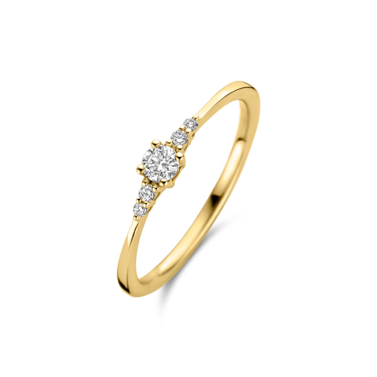 WG 18 karaat goud + 0.14ct briljant