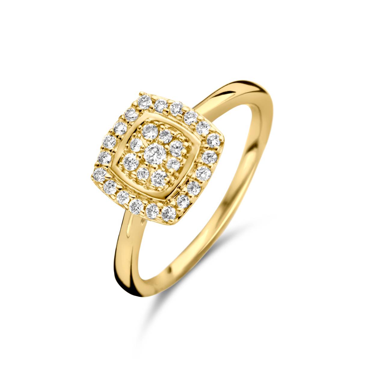  Briljant ring man made diamant gg 0.26ct h/si 
Deze diamanten zijn door de mens gemaakt dus niet in de grond gevonden in de natuur