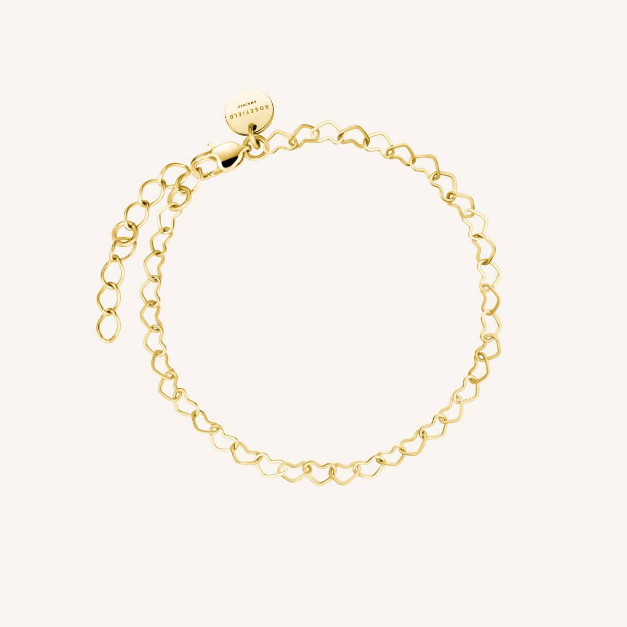 Rosefield hartjes armband.