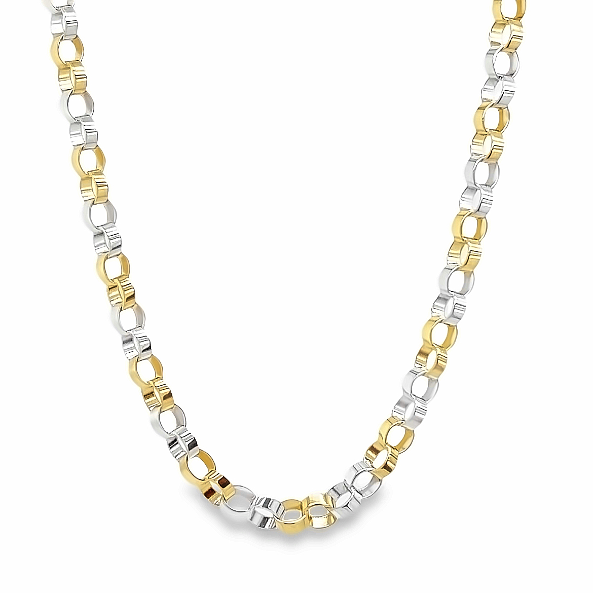 Bicolor gouden collier gc0258