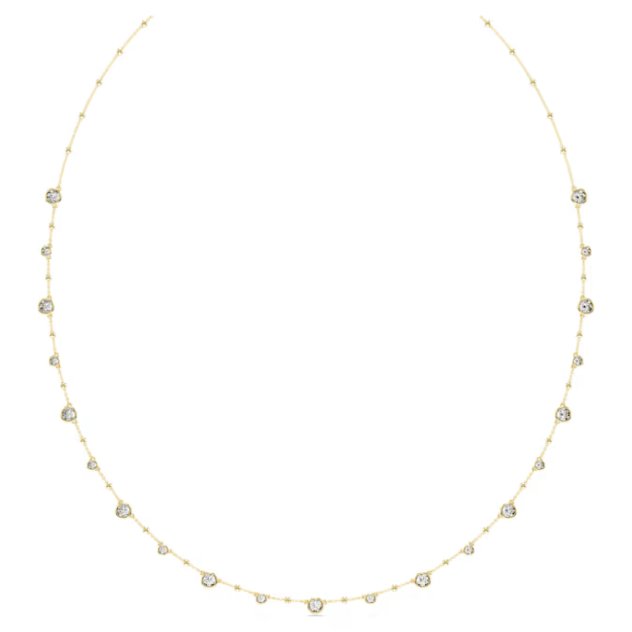 Dit lange sieraad is ideaal om in lagen te dragen en geeft uw stijl een elegante uitstraling. Het ontwerp bestaat uit een ketting met goudkleurige toplaag, die is geaccentueerd met glanzende metalen druppels en schitterende rondgeslepen kristallen in een dikke bezelzetting. In het verlengstuk prijkt een Swarovski Zirkonia voor een extra luxe uitstraling. Een eenvoudige manier om een casual look een luxe accent te geven.
Artikelnr.: 5680091
Collectie:  Imber
Lengte (minimum - maximum): 80 - 80 cm
Breedte: 0.7 cm