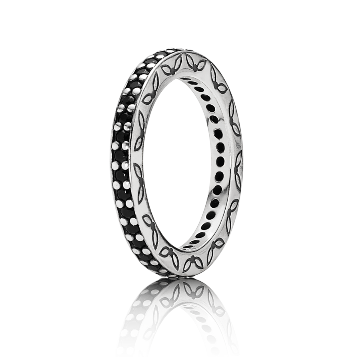 Pandora Ring zilver met gekleurde zirconia