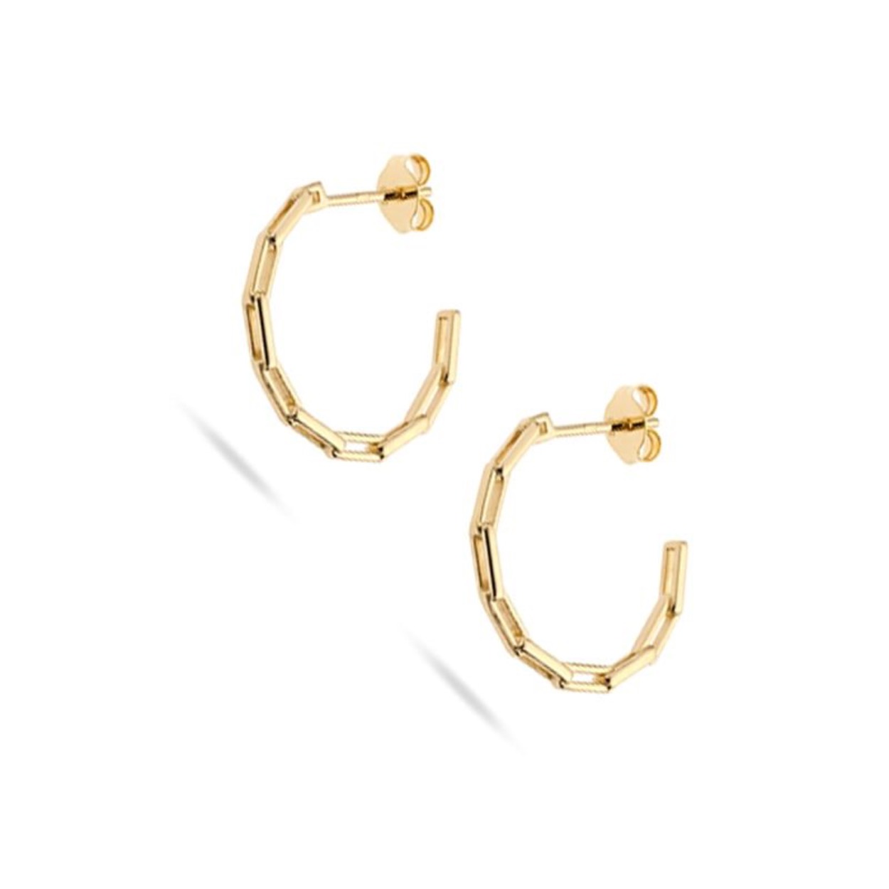 Dit zijn creolen van het merk Swing Jewels. De kleur van het sieraad is geelgoud.