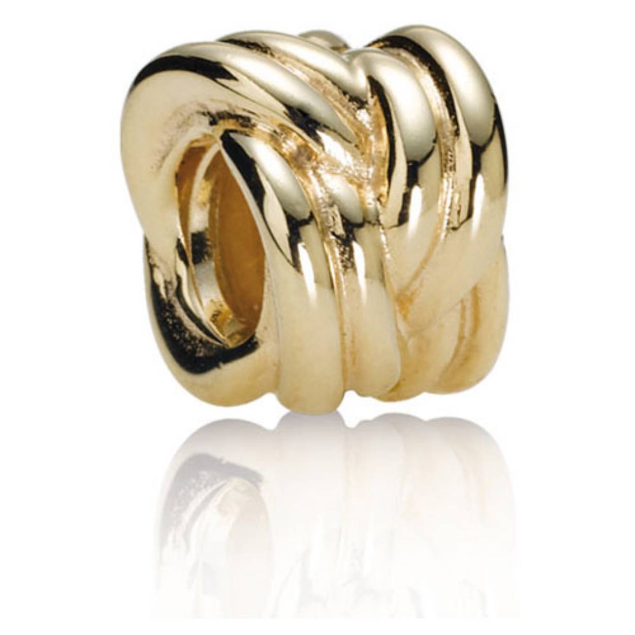 Pandora charm goud 14k Gorget-Me-Knot