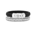 Een mooie set van de Ben serie. De ene dag een zilveren armband. De andere dag een leren armband. Een leuke combi.