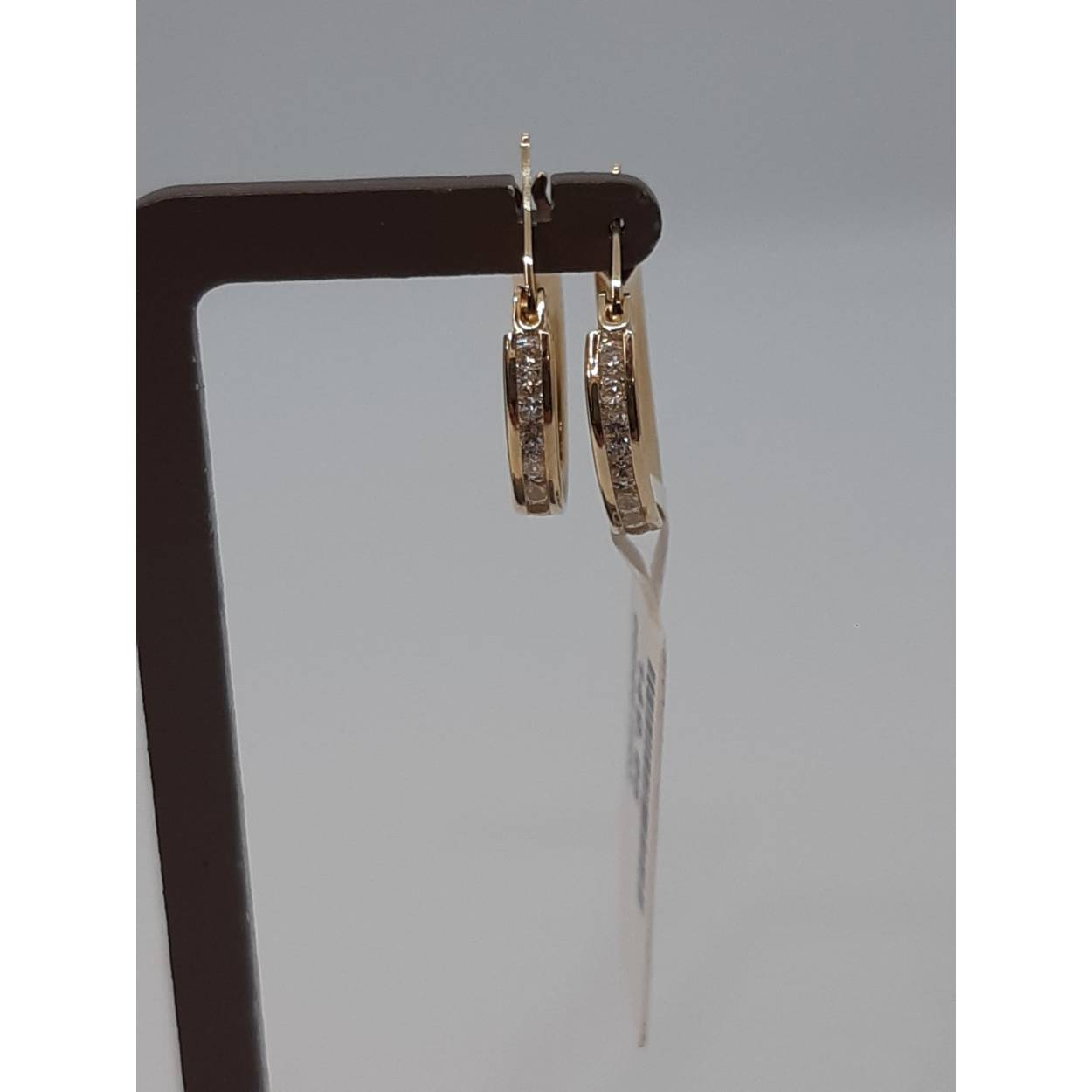 gouden oorbellen 14k met stenen