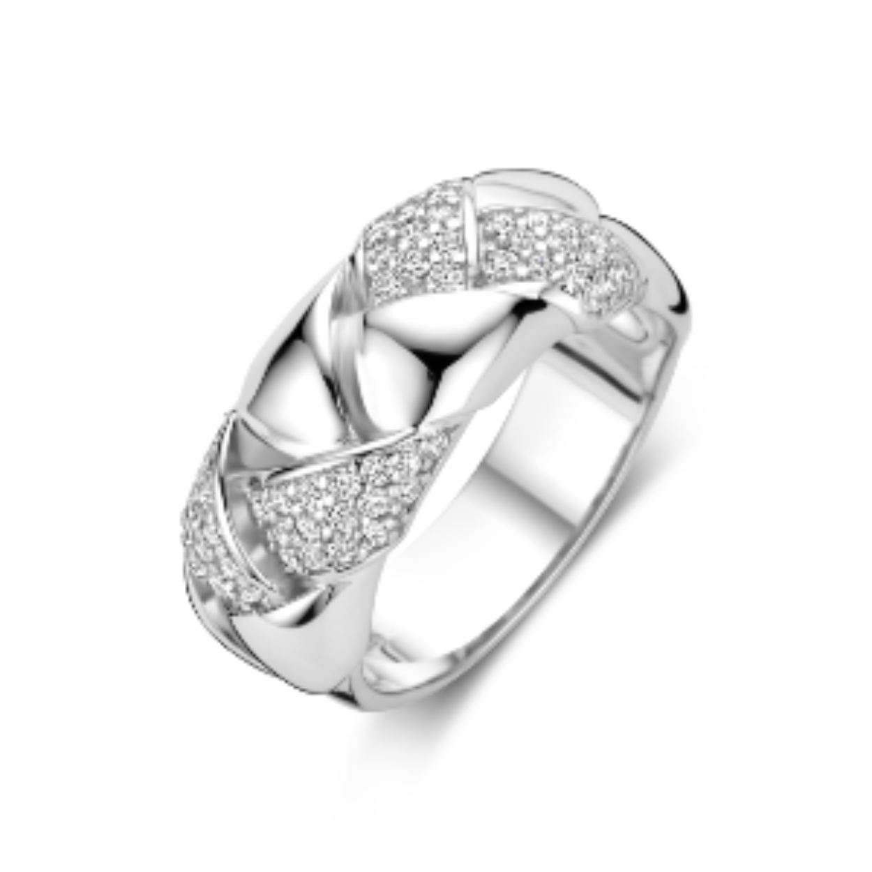 zilver ring zirkonia