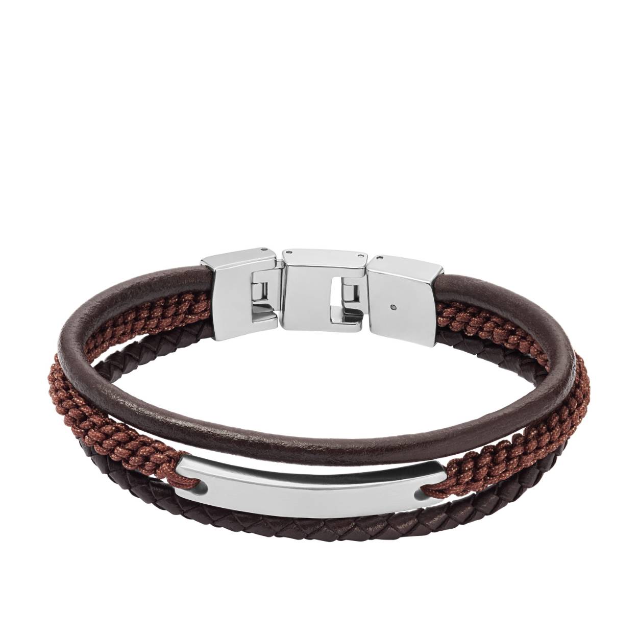 Drew Brown Leather Multi Strand Bracelet
