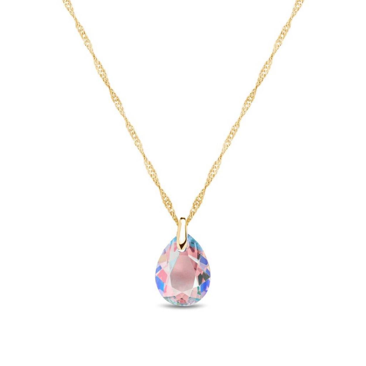 Spark PETITE GOUTTE Necklace gilded Light Rose Shimmer
