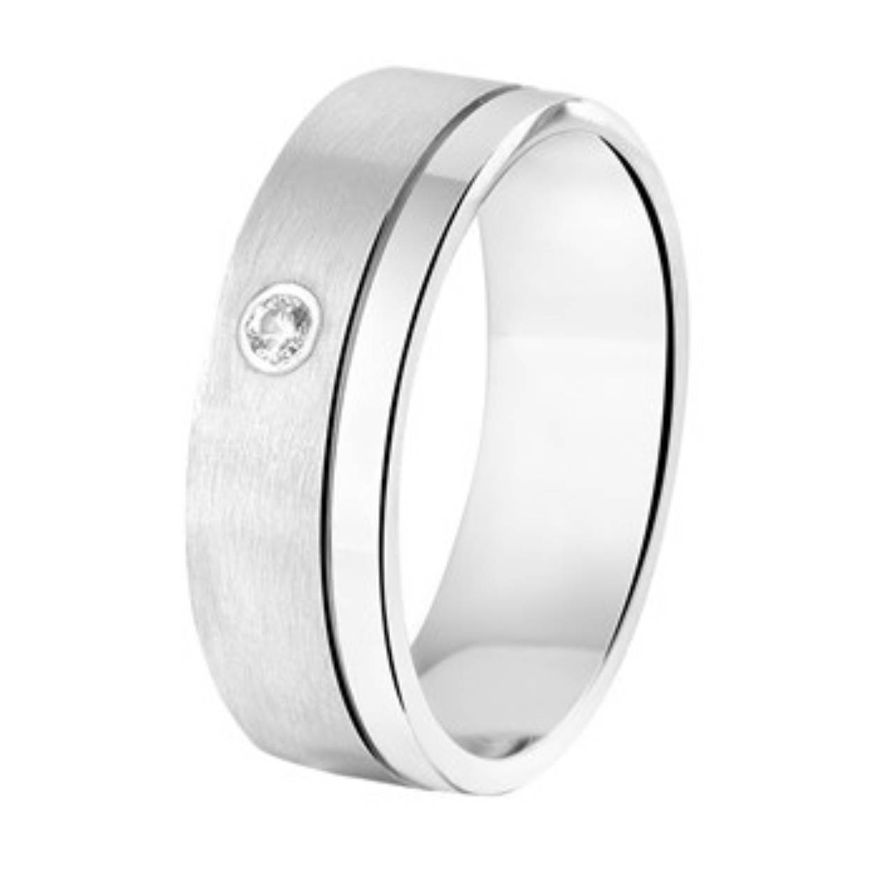 Huiscollectie ring zilver A203CZ met zirkonia
