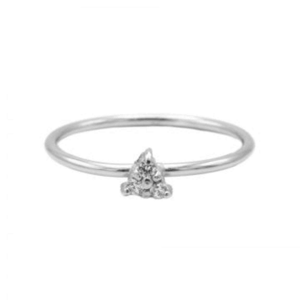 Ring Diamond Triple Dots Silver

