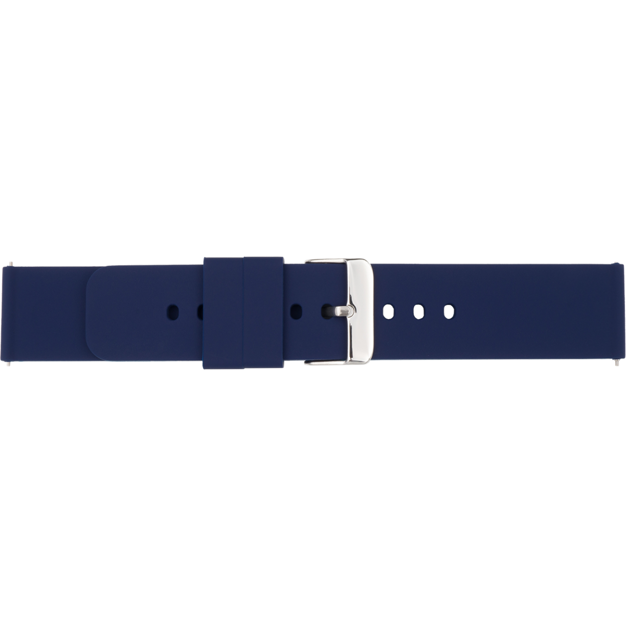 Horlogeband 892 Blue silicone met quick release sluiting 18mm