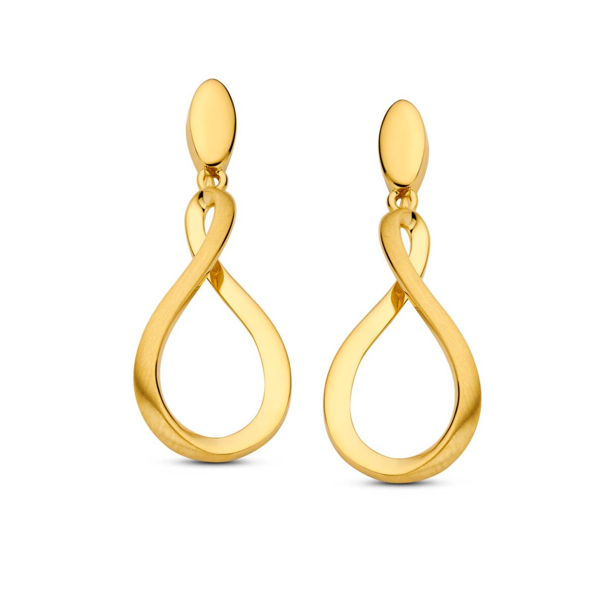 Oorringen geel goud 18kt