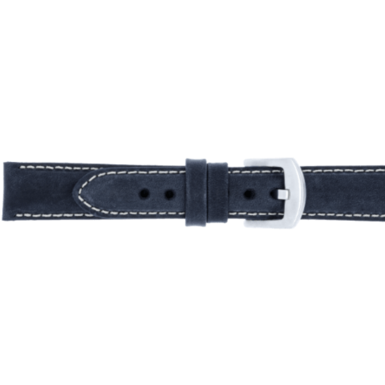 Horlogeband leder 563 Vintage donker blauw 20mm