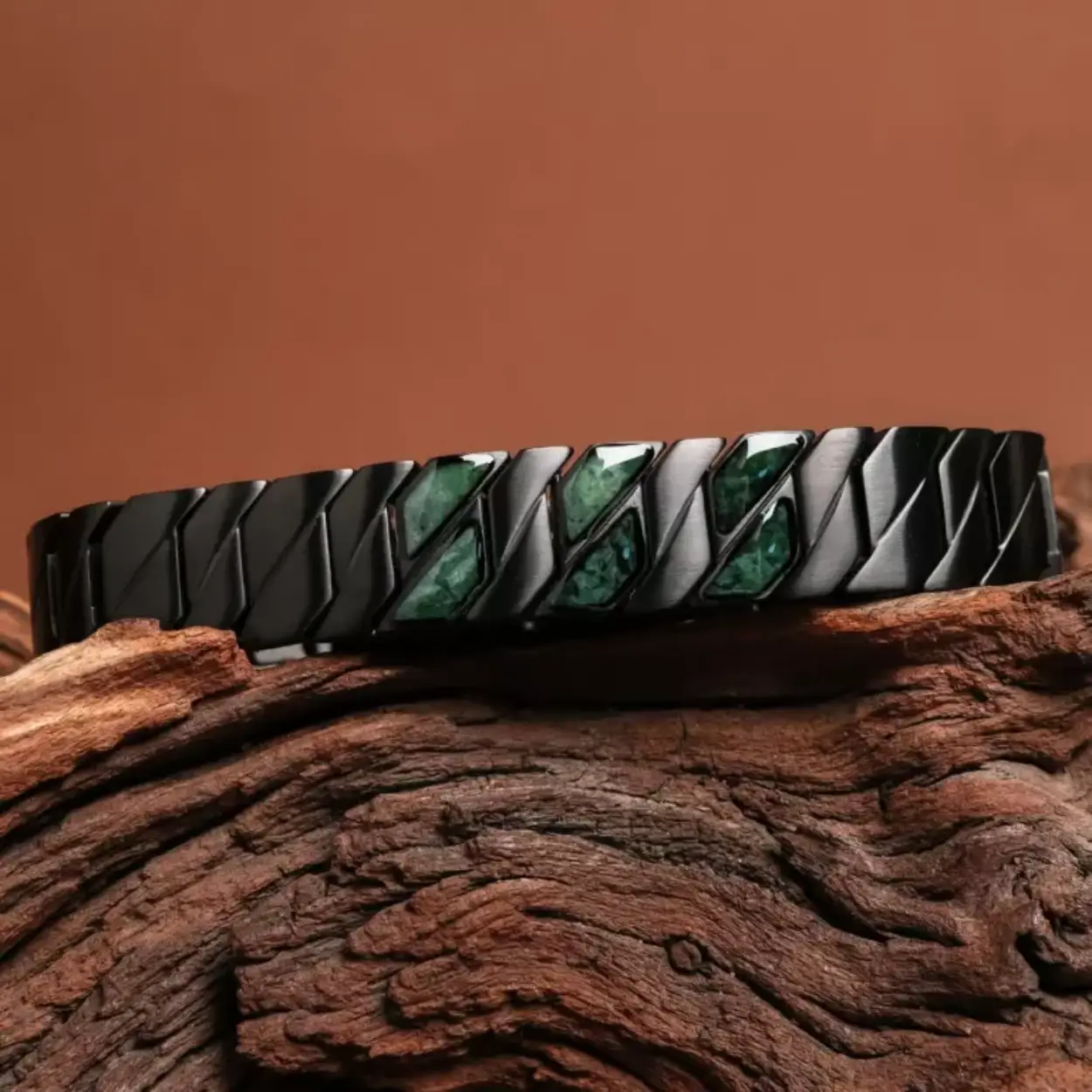 Heren armband in de kleur marble/black