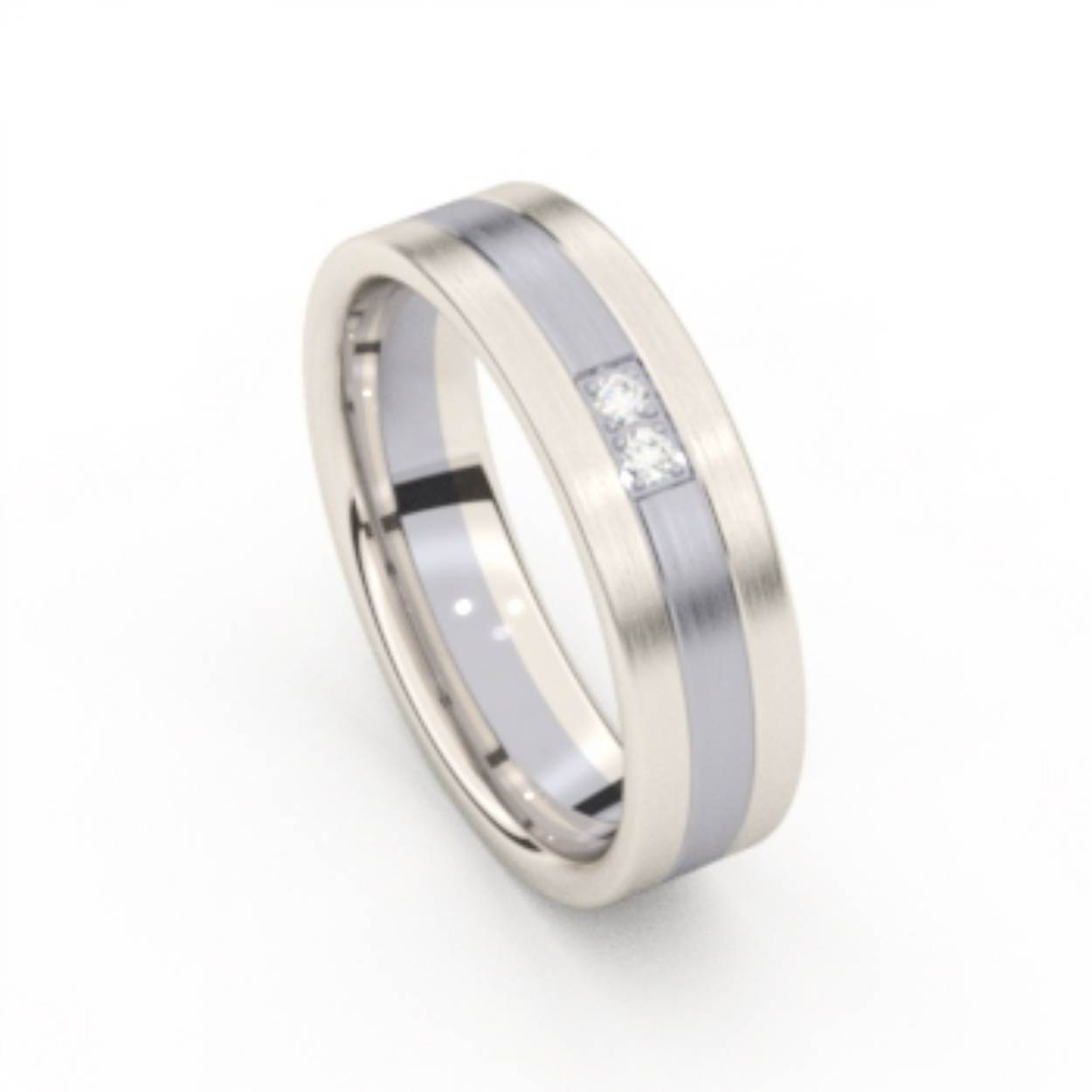 Relatiering 18K Naturel witgoud, Palladium