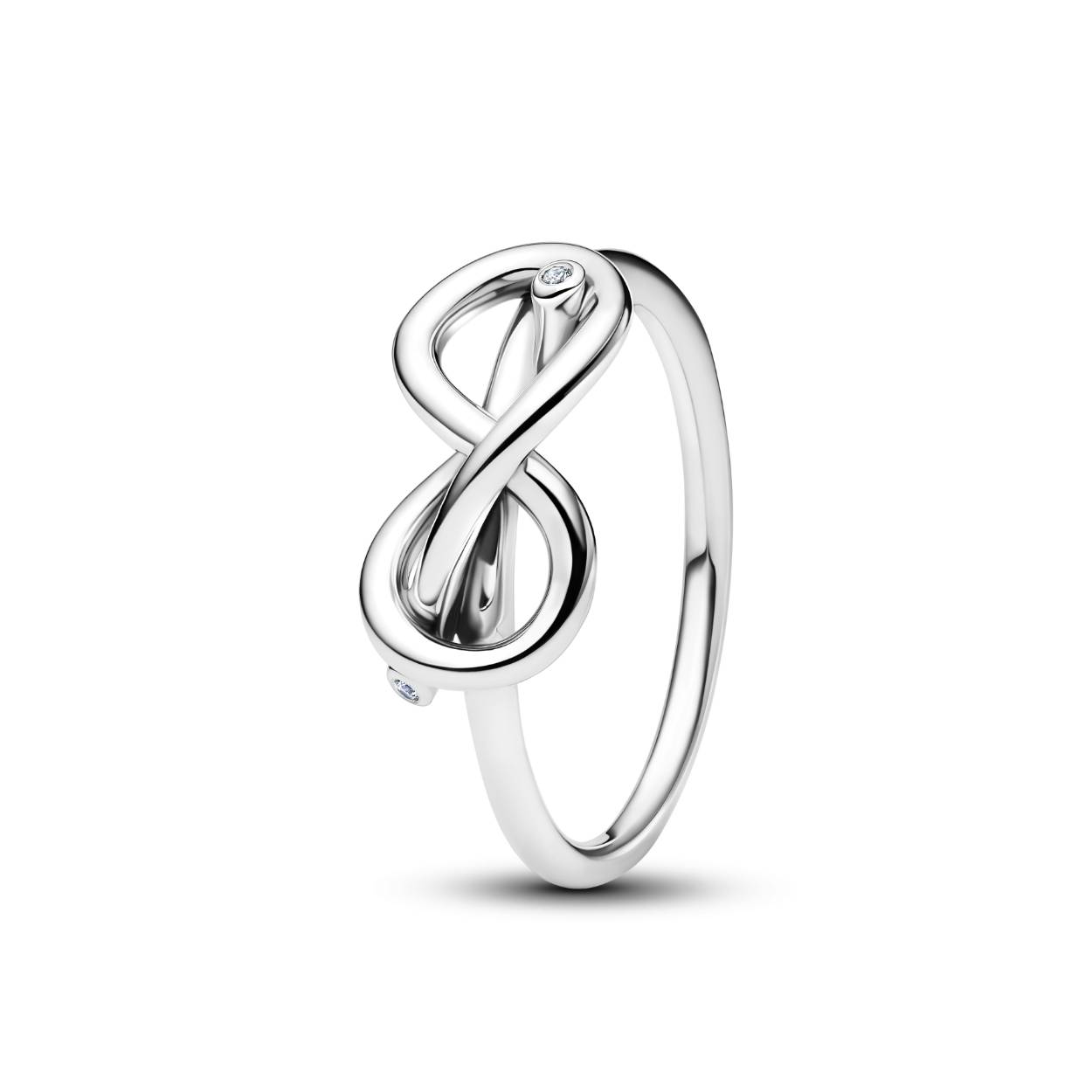Infinity Knot-ring zilver - mt 54