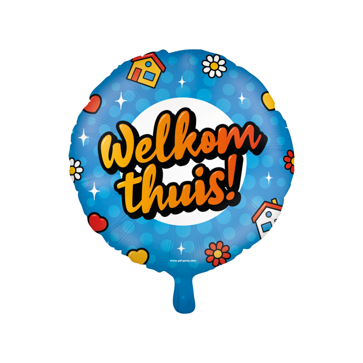 Deze party folie ballonnen Welkom thuis zijn een leuke toevoeging voor als er iemand na lange tijd weer thuis komt en door de gebruikte kleuren valt deze folie ballon extra op. De folie ballon kan worden gevuld met helium of met lucht, hiervoor wordt standaard een rietje meegeleverd.