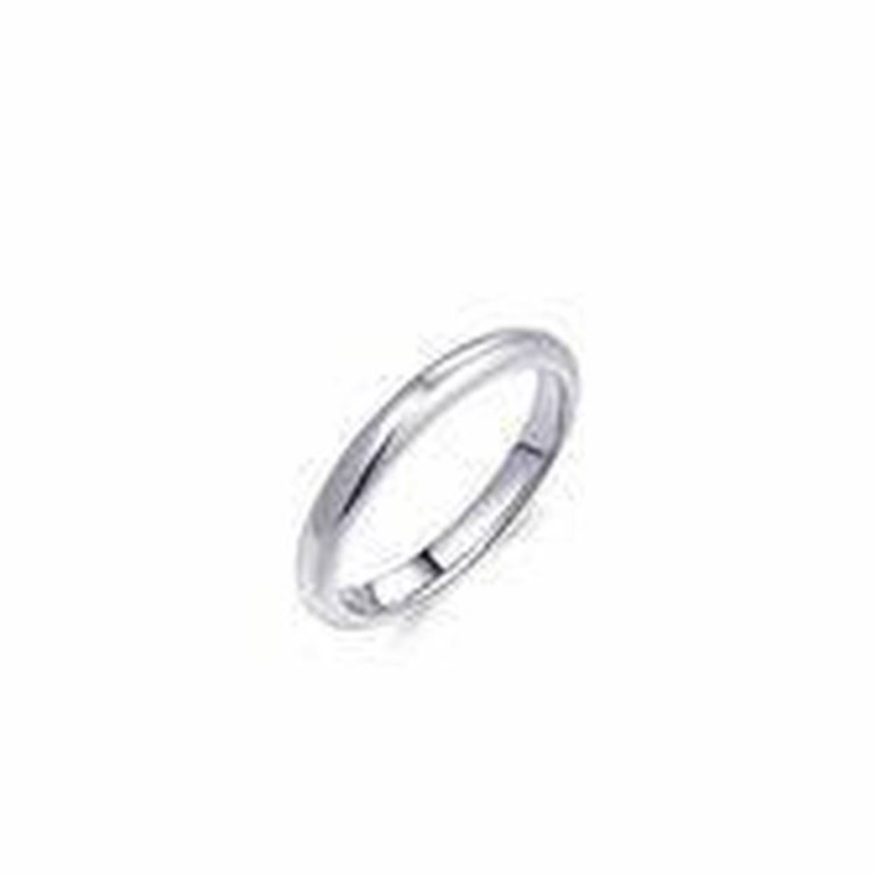 Zilveren ring effen gisser