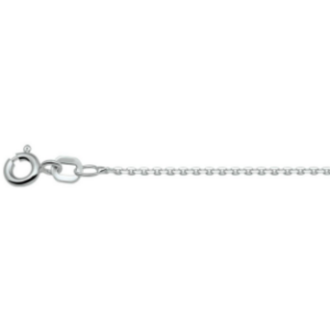 Gerhodineerd 925 zilveren anker collier met een schakelbreedte van 1.1mm en een gediamanteerde afwerking. Het collier heeft een draaglengte van 38cm.