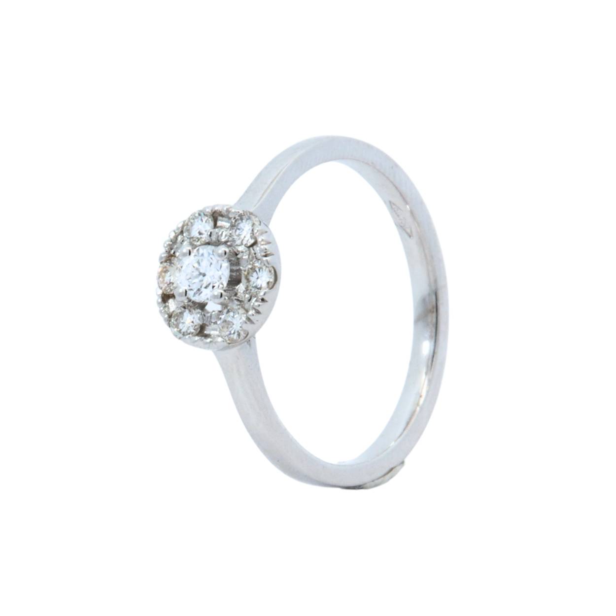 Ring in witgoud met diamant