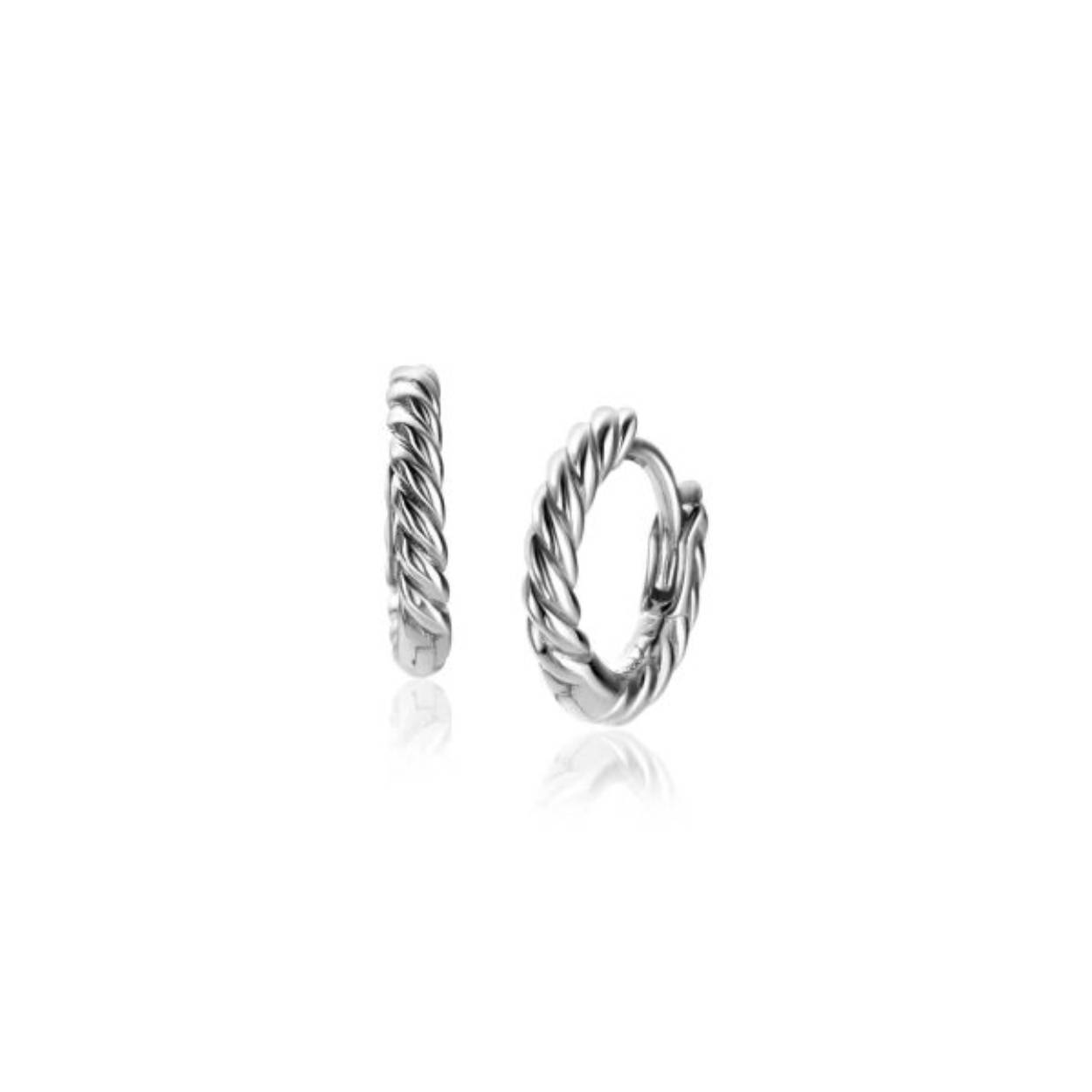 ZINZI zilveren oorringen 12mm met gedraaide buis. De buisdikte is 2mm. Met luxe scharniersluiting. Deze oorringen zijn te combineren met al onze oorbedels. Vervaardigd van eerste gehalte zilver (925) en voorzien van een extra rodium laag voor een langdurige glans.