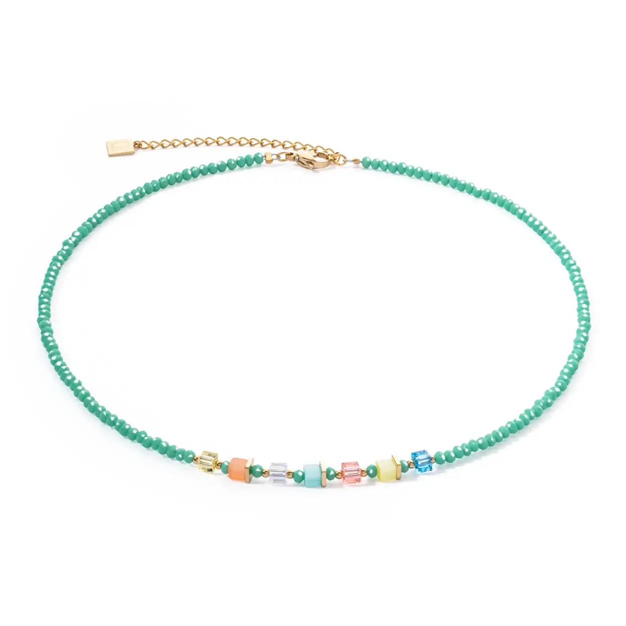 Coeur de Lion collier, met polaris en kristallen. Ook leuk in combinatie met de bijpassende armband en oorsieraden.