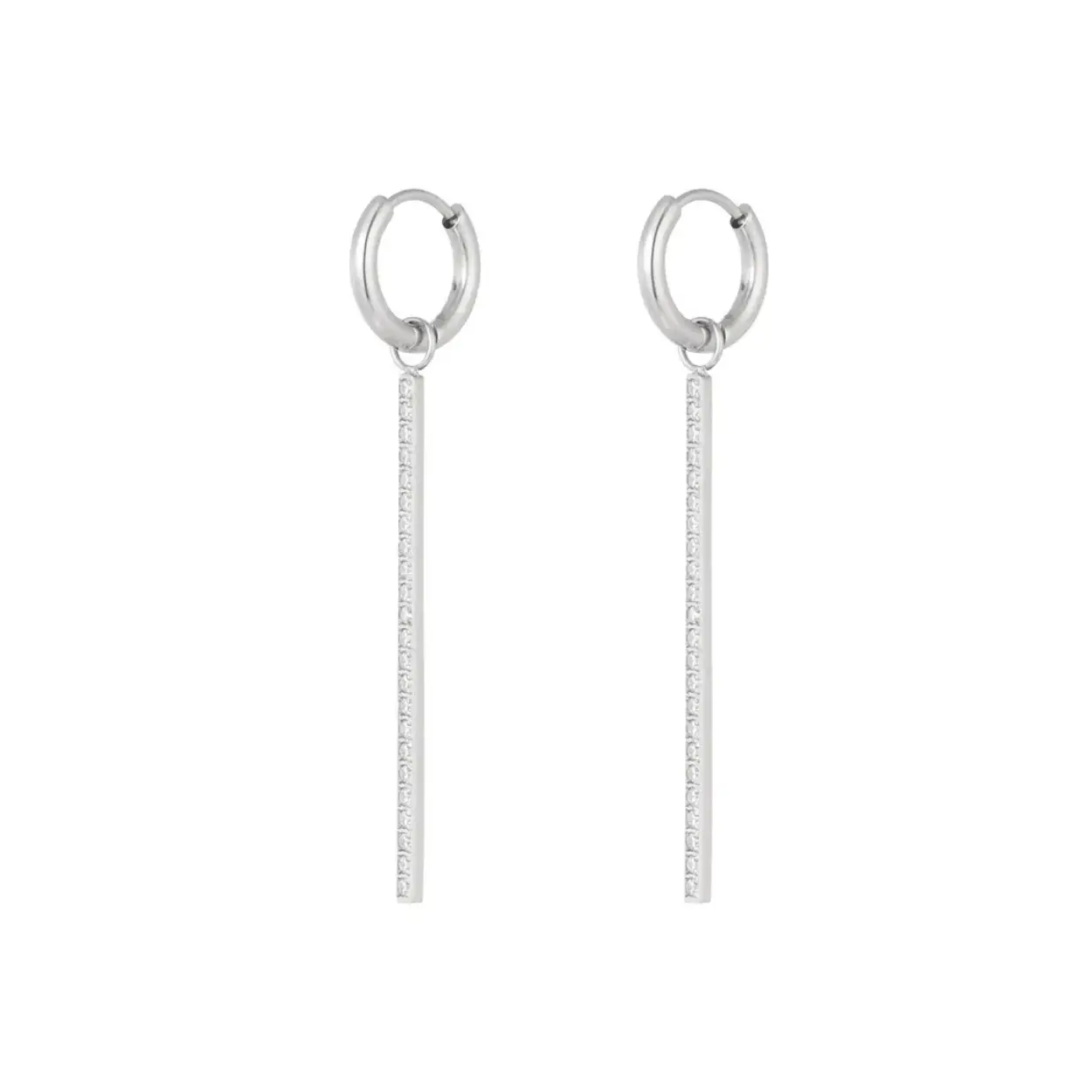
Zircon row earrings - Silver Color color

Label printen