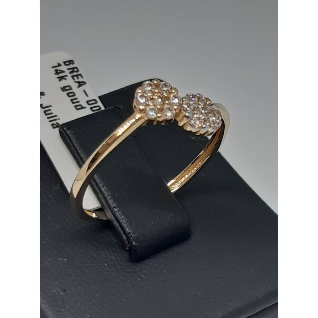 goud ring met stenen 