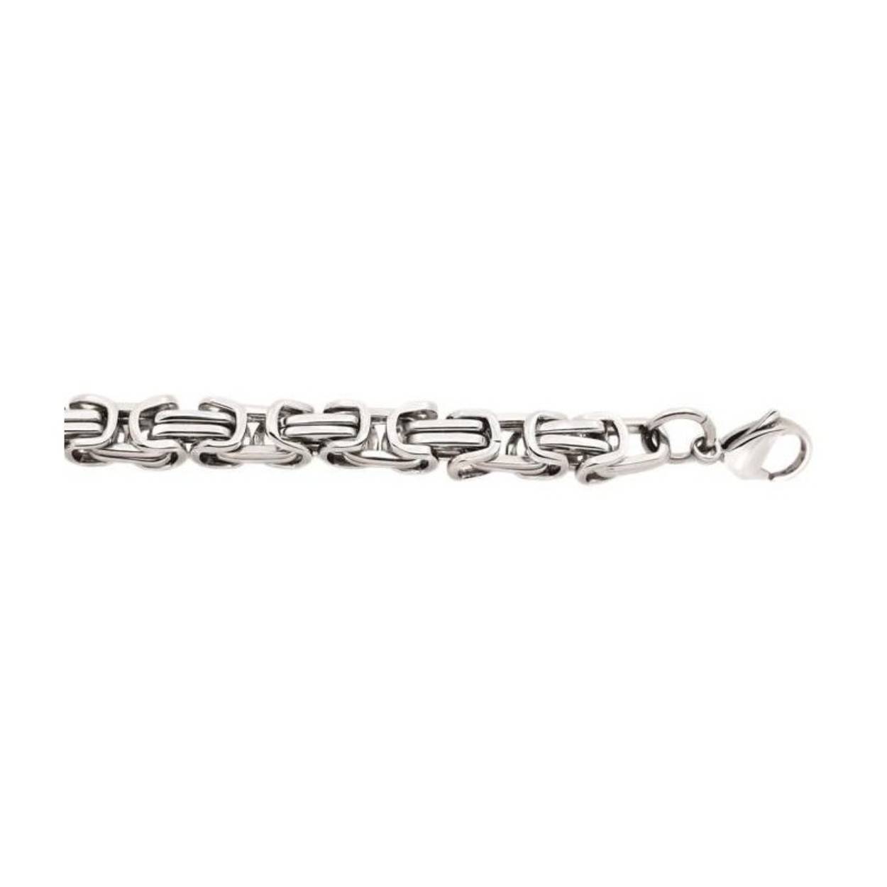 Staal koningsarmband 21 cm - 7 mm