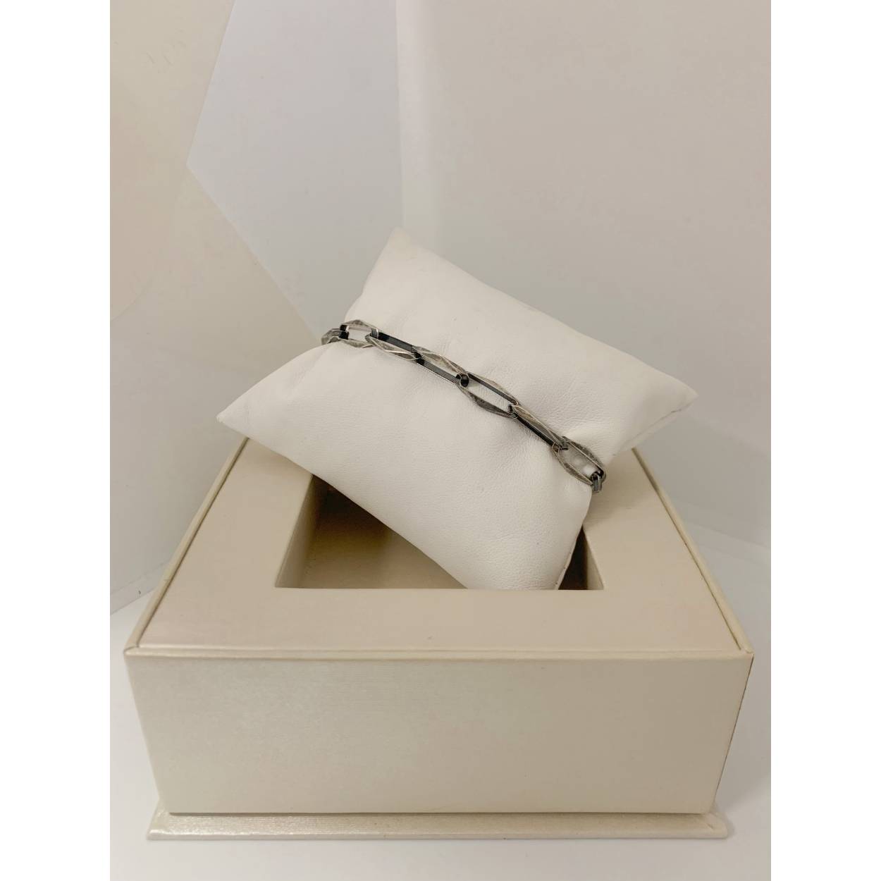 VINTAGE zilveren schakelarmband