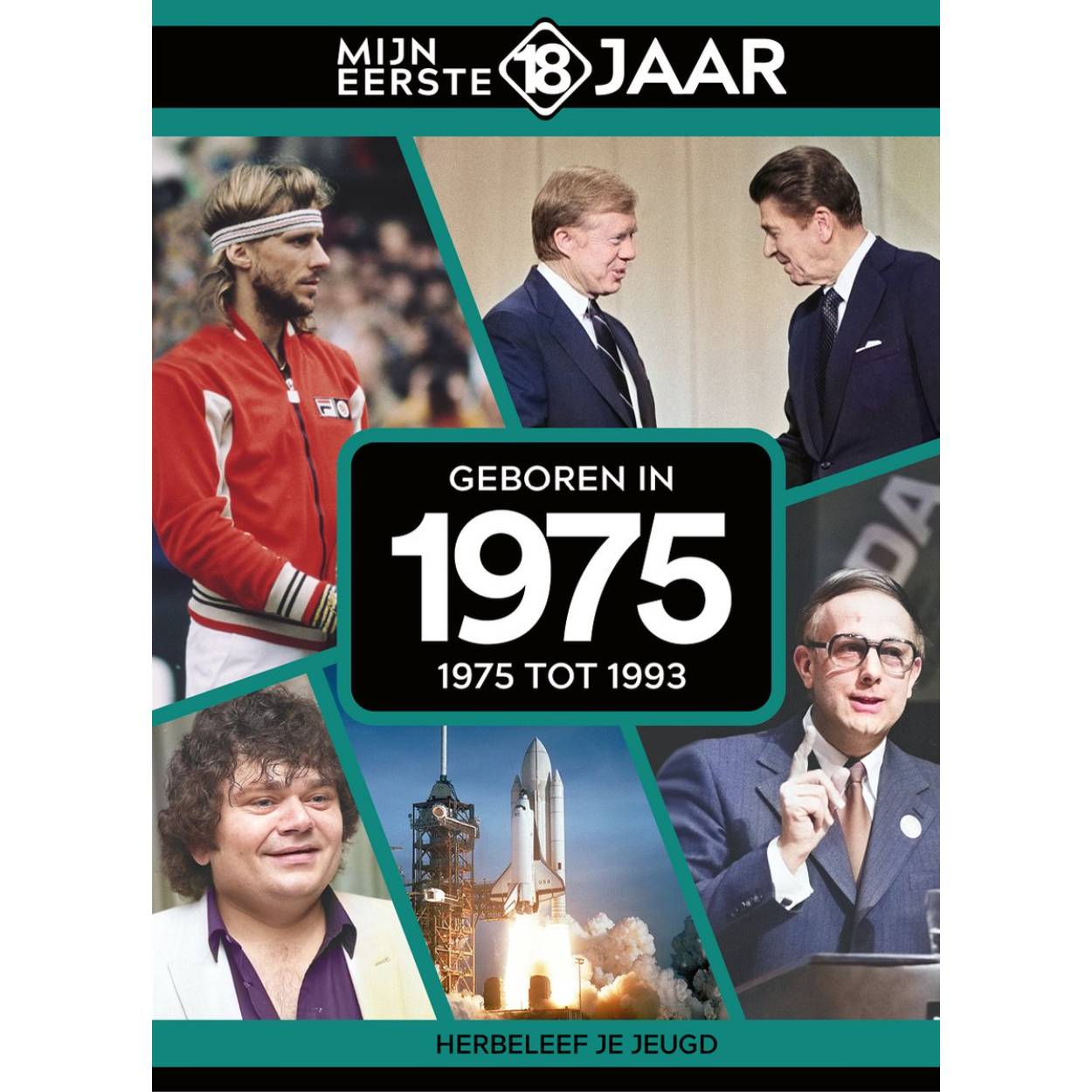 MIJN EERSTE 18 JAAR; GEBOREN IN 1975 De jaren van 1975 tot 1993 Mijn Eerste 18 Jaar is hét boek vol met ‘oh ja!’-momenten. Droom weg bij alle hoogtepunten uit jouw jeugd. Zo beleef je de meest spraakmakende momenten uit de eerste 18 jaar van jouw leven opnieuw. Aan welke hits, films en tv-programma’s heb je mooie herinneringen? Hoe was de mode toen, het straatbeeld en de rages? Welke sporthelden zijn je bijgebleven? En wat was het nieuws waar iedereen het over had? Mijn Eerste 18 Jaar staat boordevol jeugdsentiment. Met maar liefst 182 pagina’s aan kleurrijke foto’s, anekdotes en iconische beelden uit jouw jonge jaren. Ook hebben we per jaar de grootste hits voor je verzameld. Scan de code en beluister jouw hits. Begin met bladeren en herbeleef je jeugd!