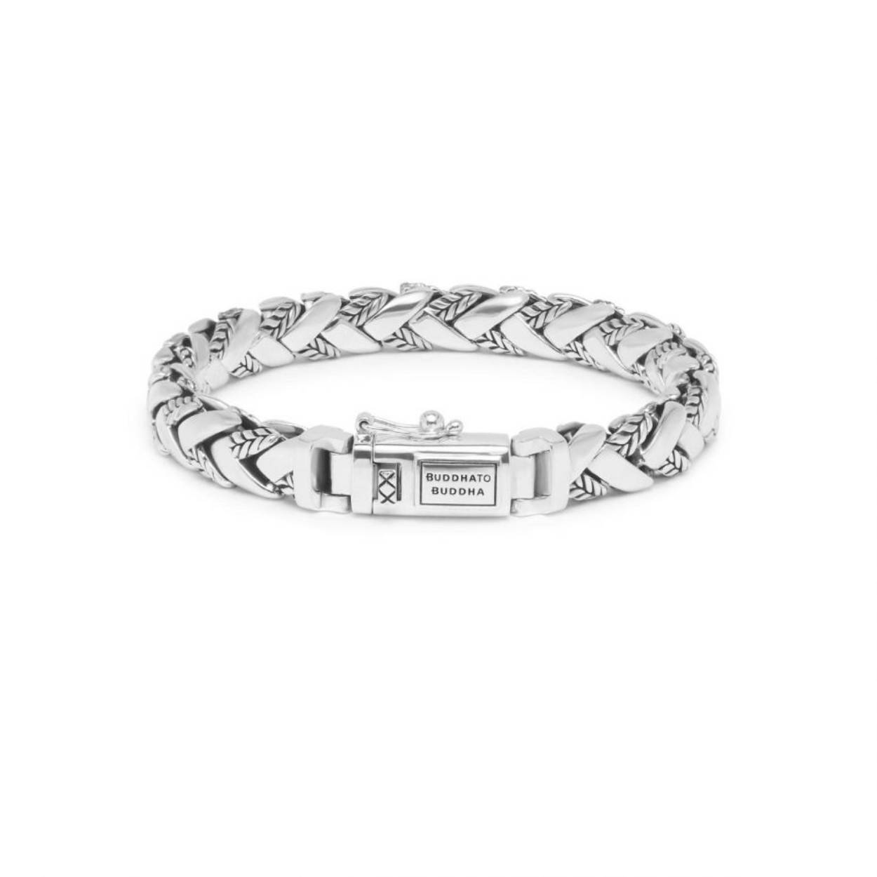 Buddha to Buddha - George Texture Bracelet zilver 128 E+, maat 20cm - 001J011280112