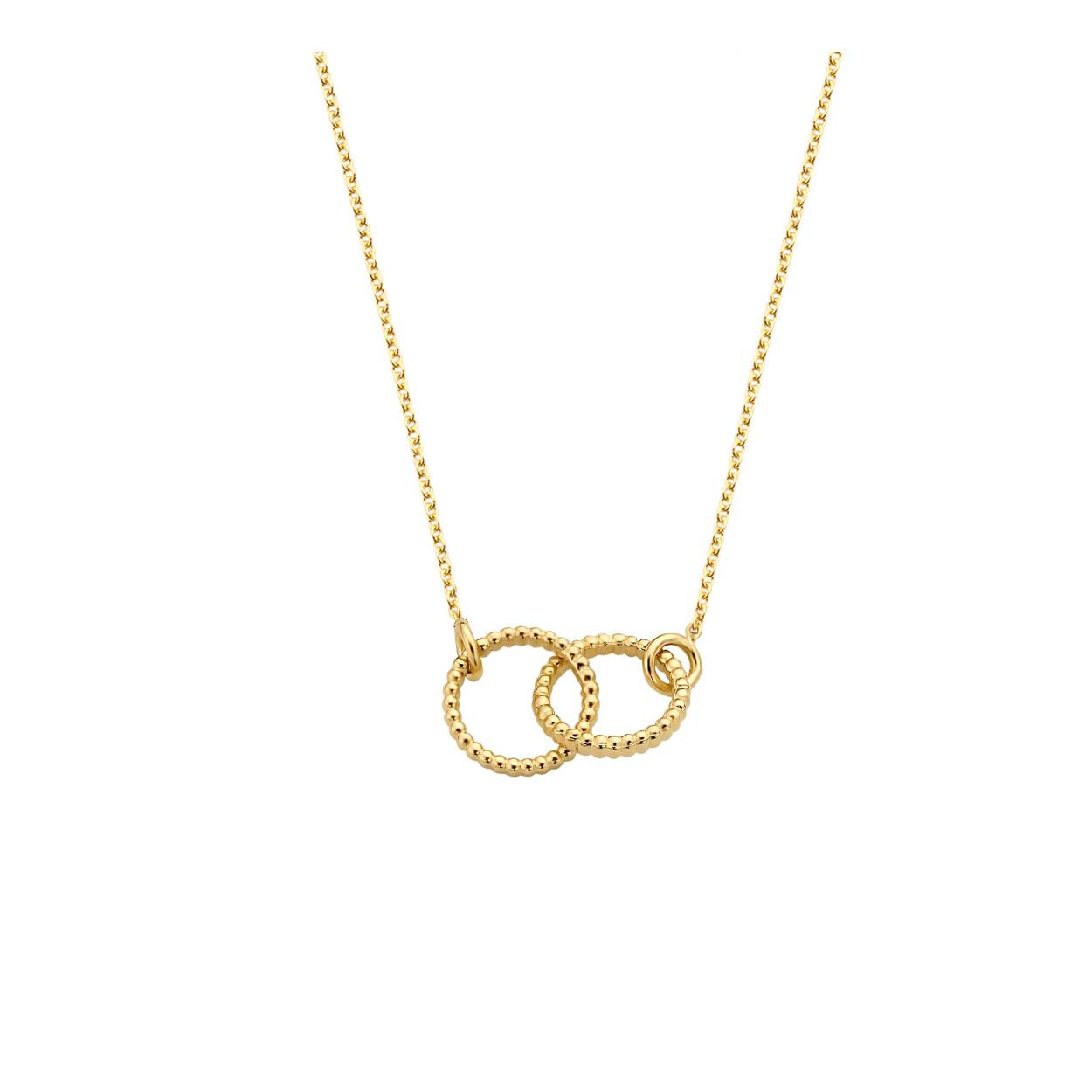 De Vintage Necklace Double Open Circle heeft een tijdloos design en kan je perfect combineren met onze andere Just Franky sieraden. Al deze sieraden zijn van 14 karaat goud en worden op bestelling handgemaakt in Nederland.