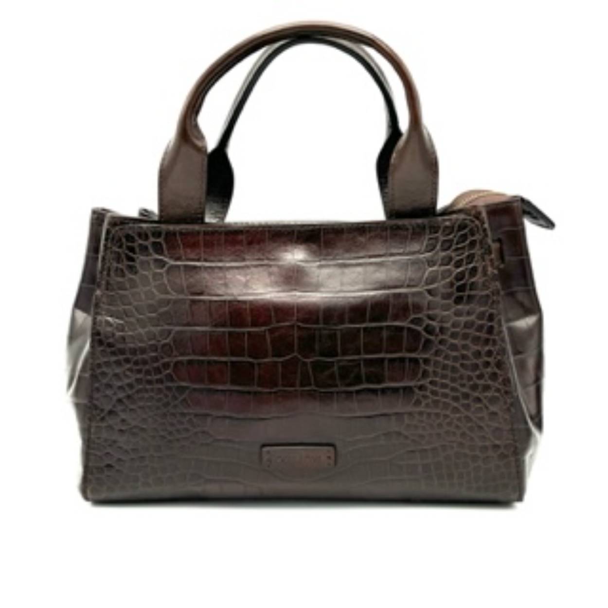Wauw een echte mooie lederen tas met croco print. Geschikt voor iedere gelegenheid en een mooi eye-catcher voor uw outfit.

Twee handgrepen en  een lange afneembare maar verstelbare schouderriem. Onder de rits zit een binnenvak met rits, twee steekvakken en een pen vak. Verder aan de buitenzijde een handig ruim vak welke kan worden afgesloten met een blinde sluiting.

Afmetingen:
Hoogte 20cm x breed 30cm x diep 10cm