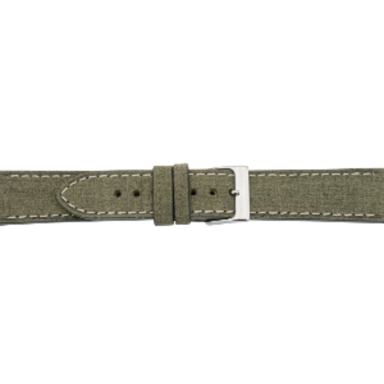 leren horlogeband groen geslepen structuur