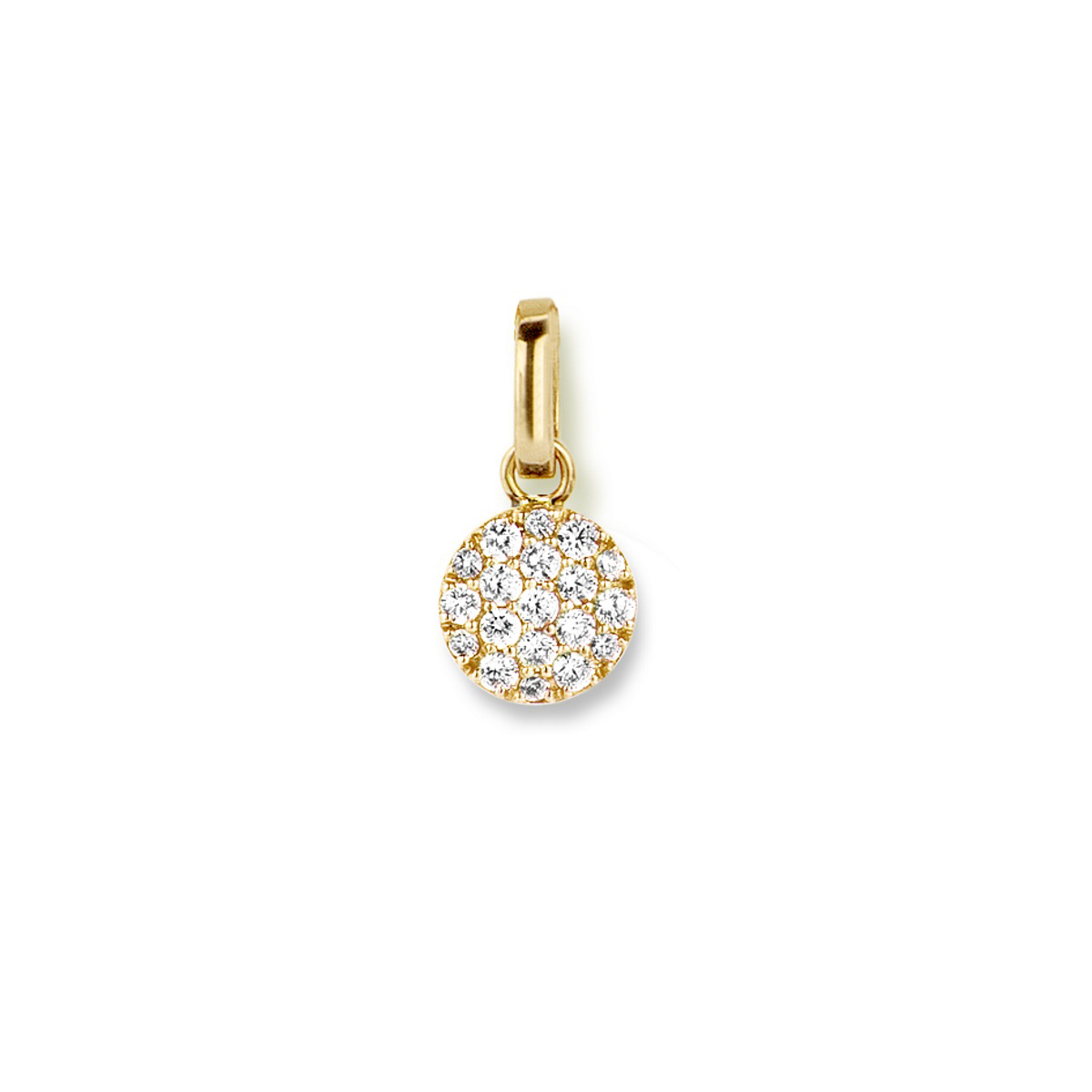 Gouden hanger met diamant
0.13 ct