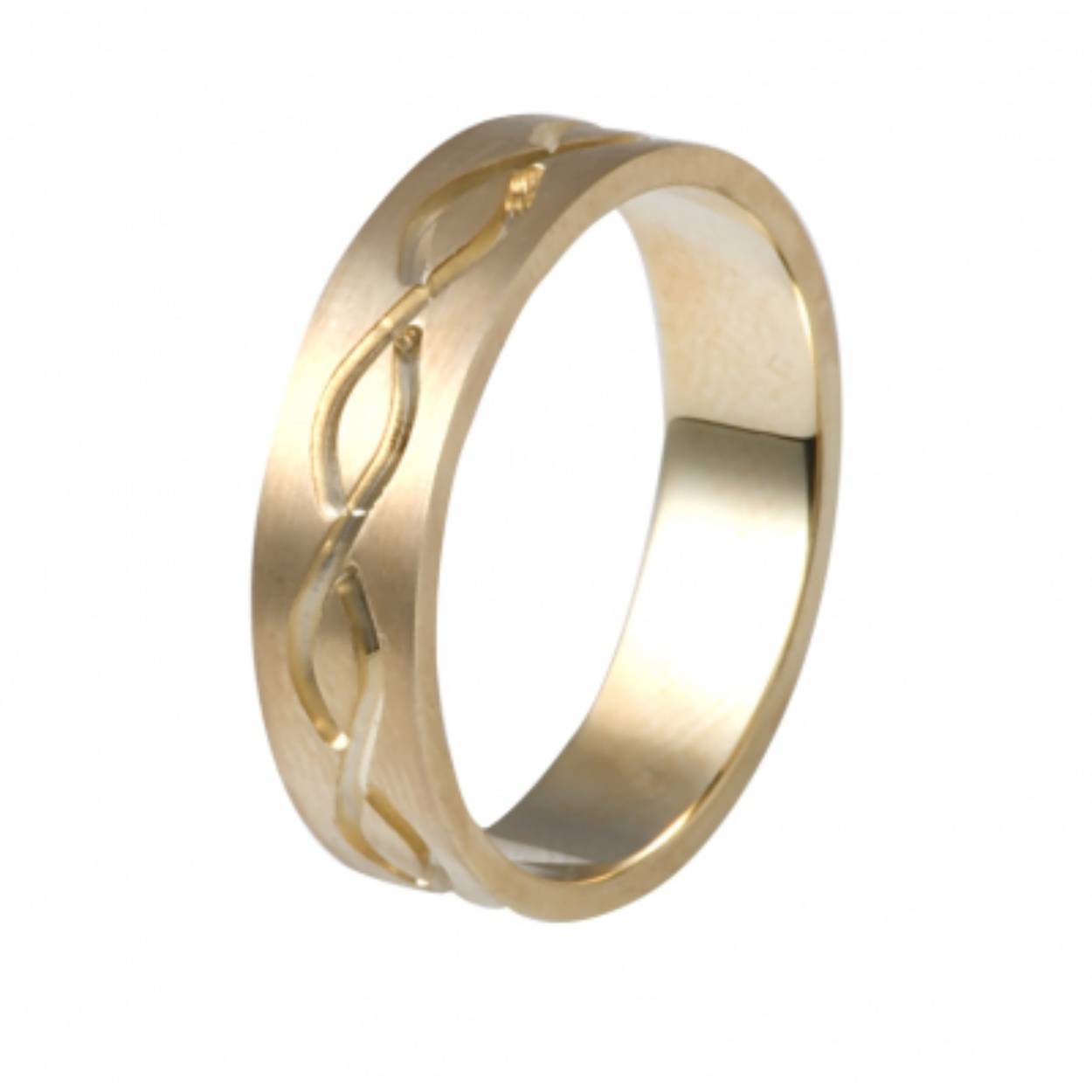 585 gouden trouwringen. Worden in geelgoud en witgoud geleverd. Mat/glimmend. 5mm breed. De damesring heeft geen briljant
Prijs is op aanvraag