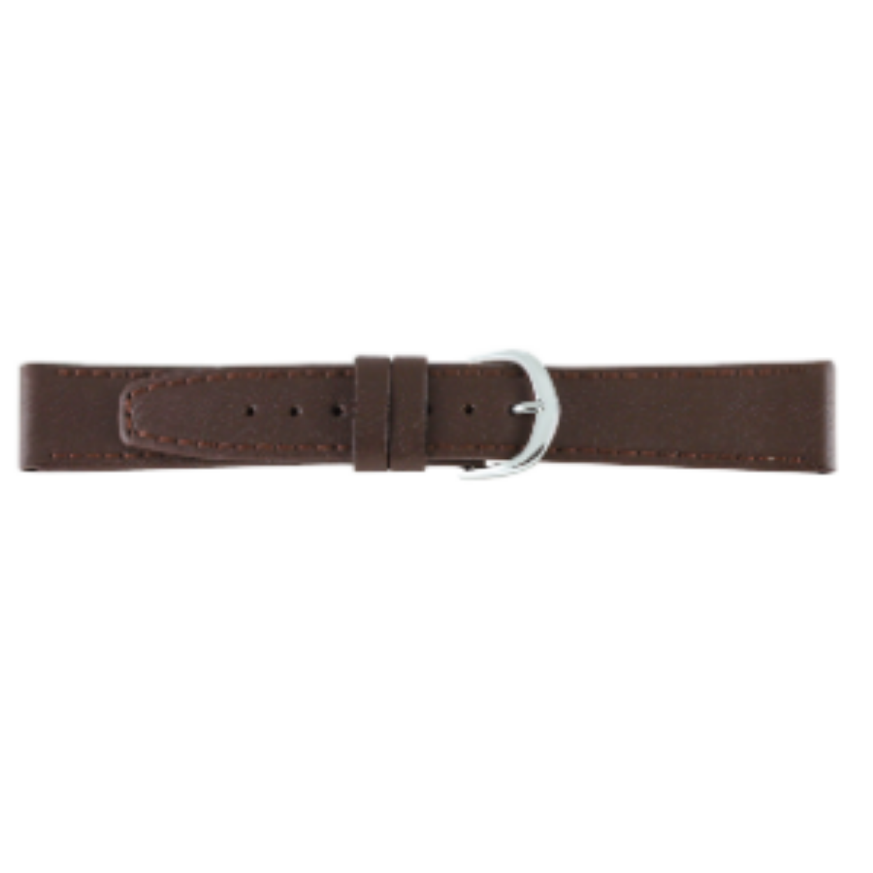 Horlogeband bruin leer