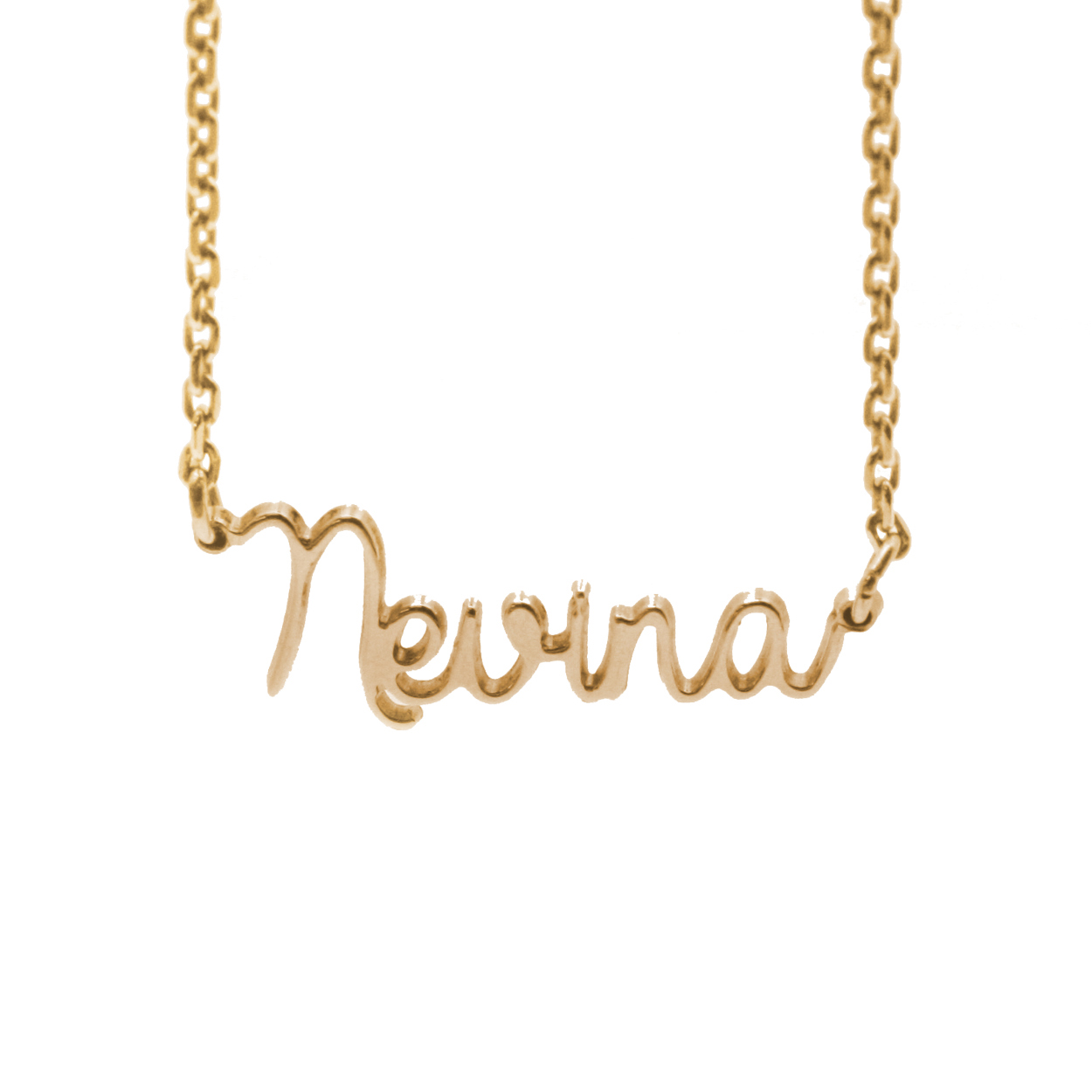 HaPi naamketting plaqué rosekleurig