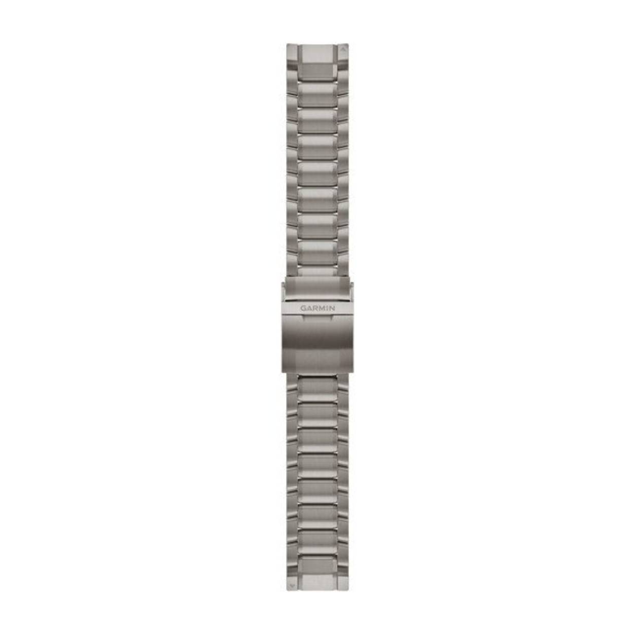 Garmin - Titanium Grade 2 horlogeband met swept link. Deze band past op alle Garmin MARQ modellen. Kan met &eacute;&eacute;n klik aan uw Garmin MARQ horloge bevestigd worden. - 010-12738-01
