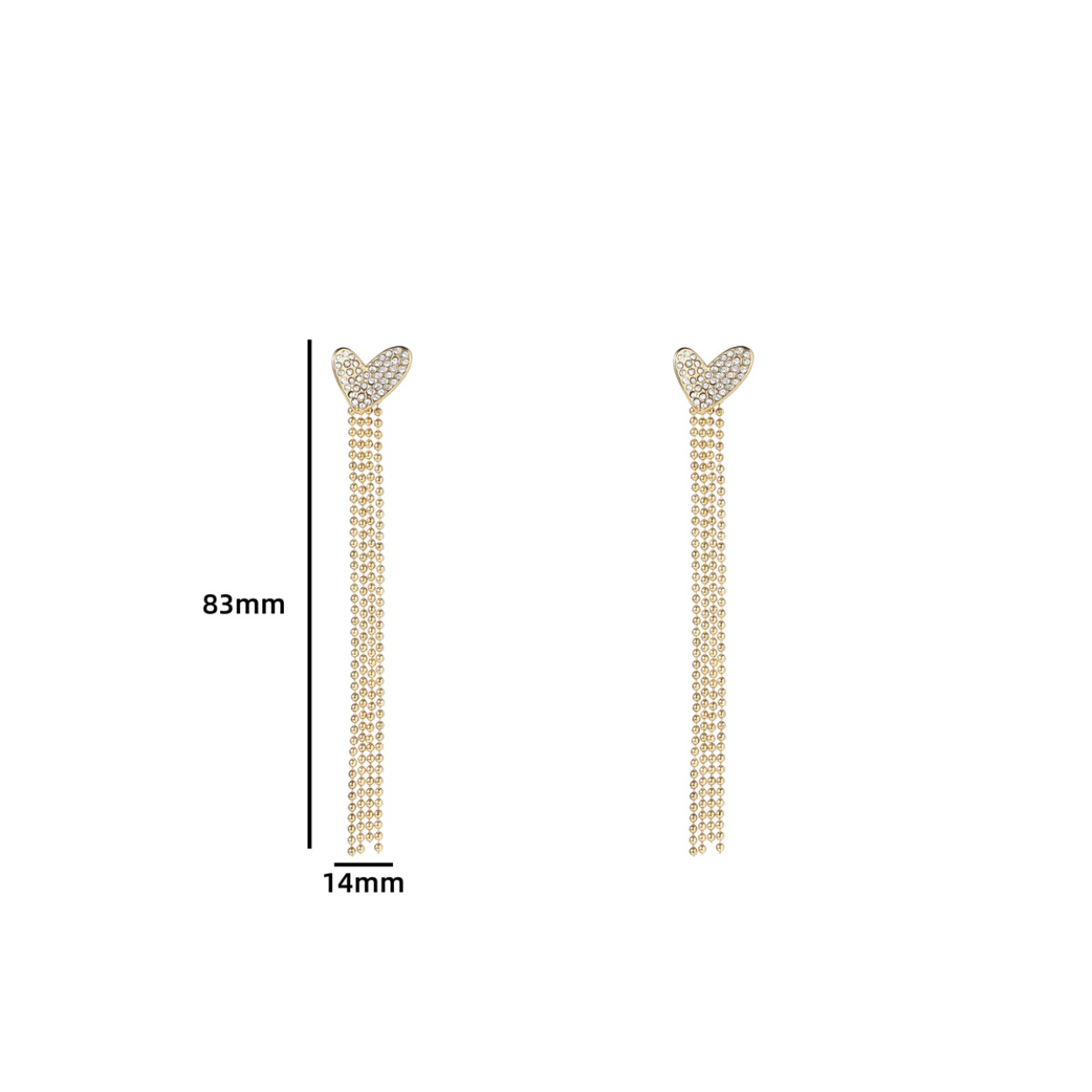 Sparkle Hearts - 14K
