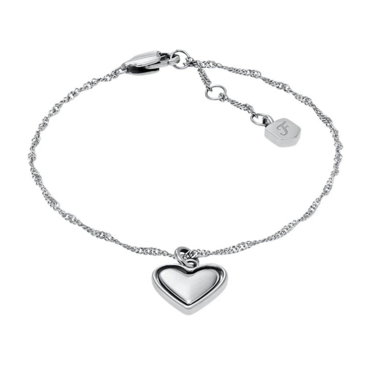 De sieraden van fossil worden gemaakt van de beste materialen. Zo is dit sieraad gemaakt van rvs en heeft het een mooie zilver kleur. Dit sieraad is geschikt voor elke gelegenheid, zowel casual overdag of chique in de avond. En houd je van mixen en matchen? De meeste sieraden zijn ook verkrijgbaar in setjes.