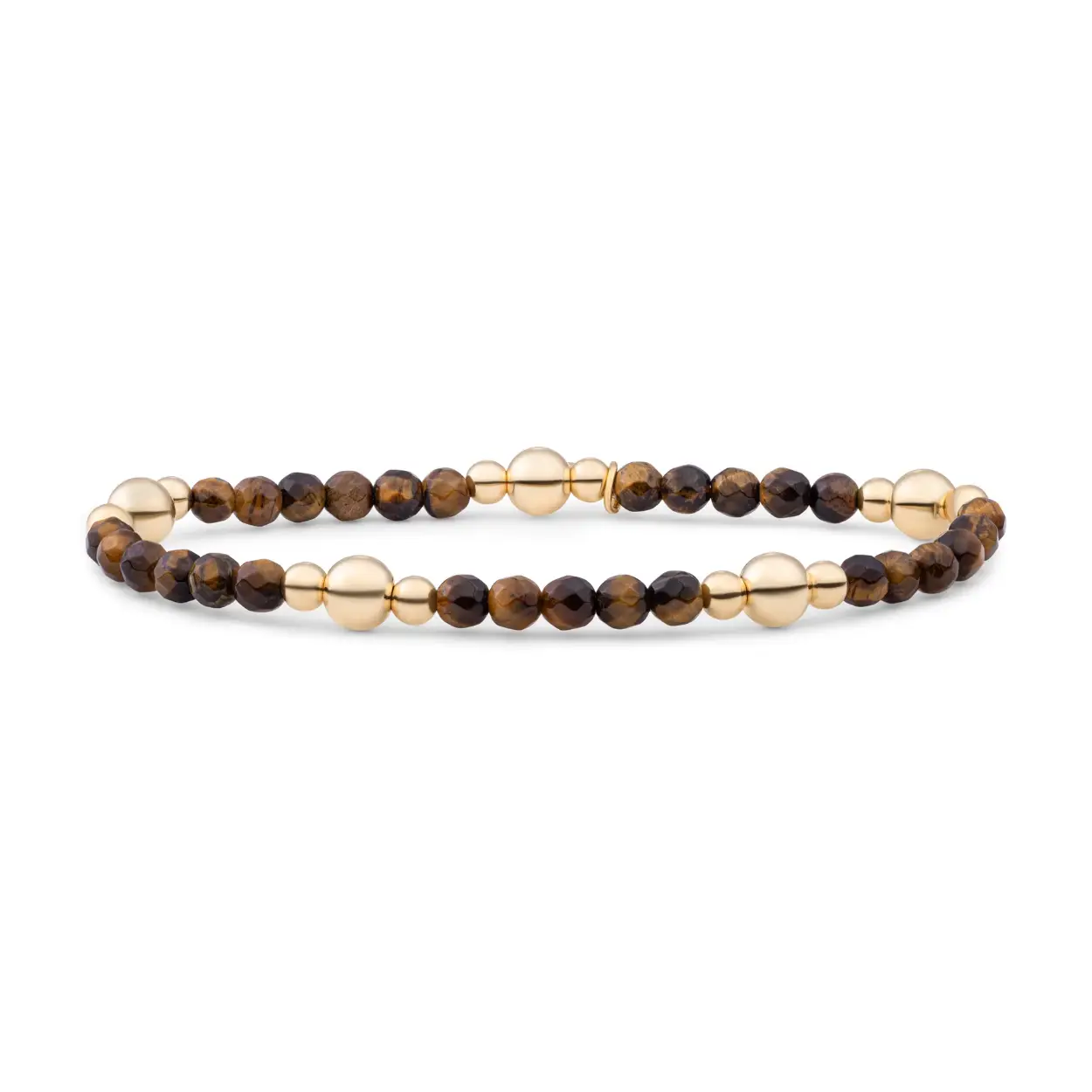 Sparkling Jewels Bracelet tiger eye Bold mix - gold