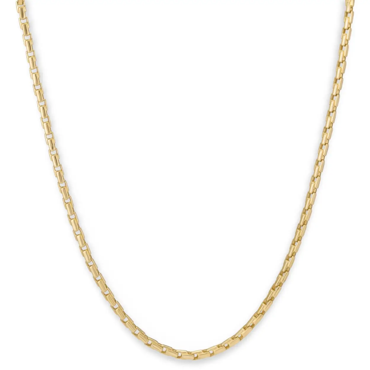 14 krt.geel gouden Monzario collier, 4mm breed 50cm.