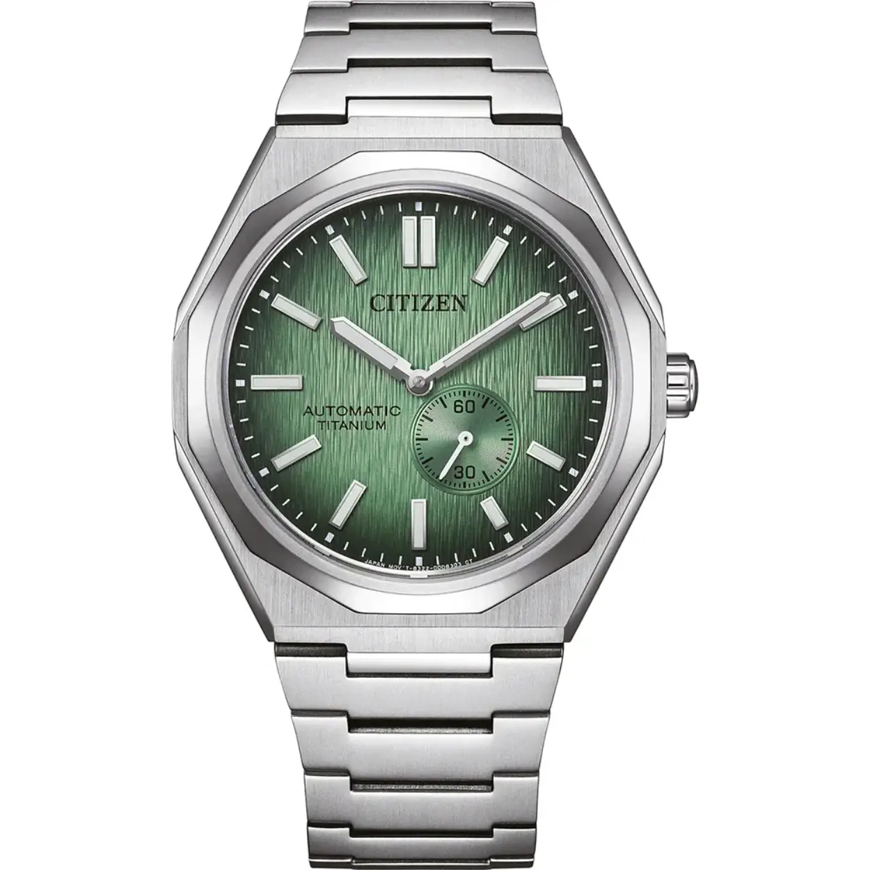 Automatisch titanium horloge met 60 uur gangreserve
