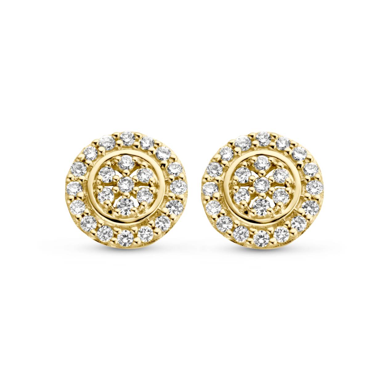 Briljant oorbellen man made diamant GG oorstekers 0.28ct H/SI MM609071005