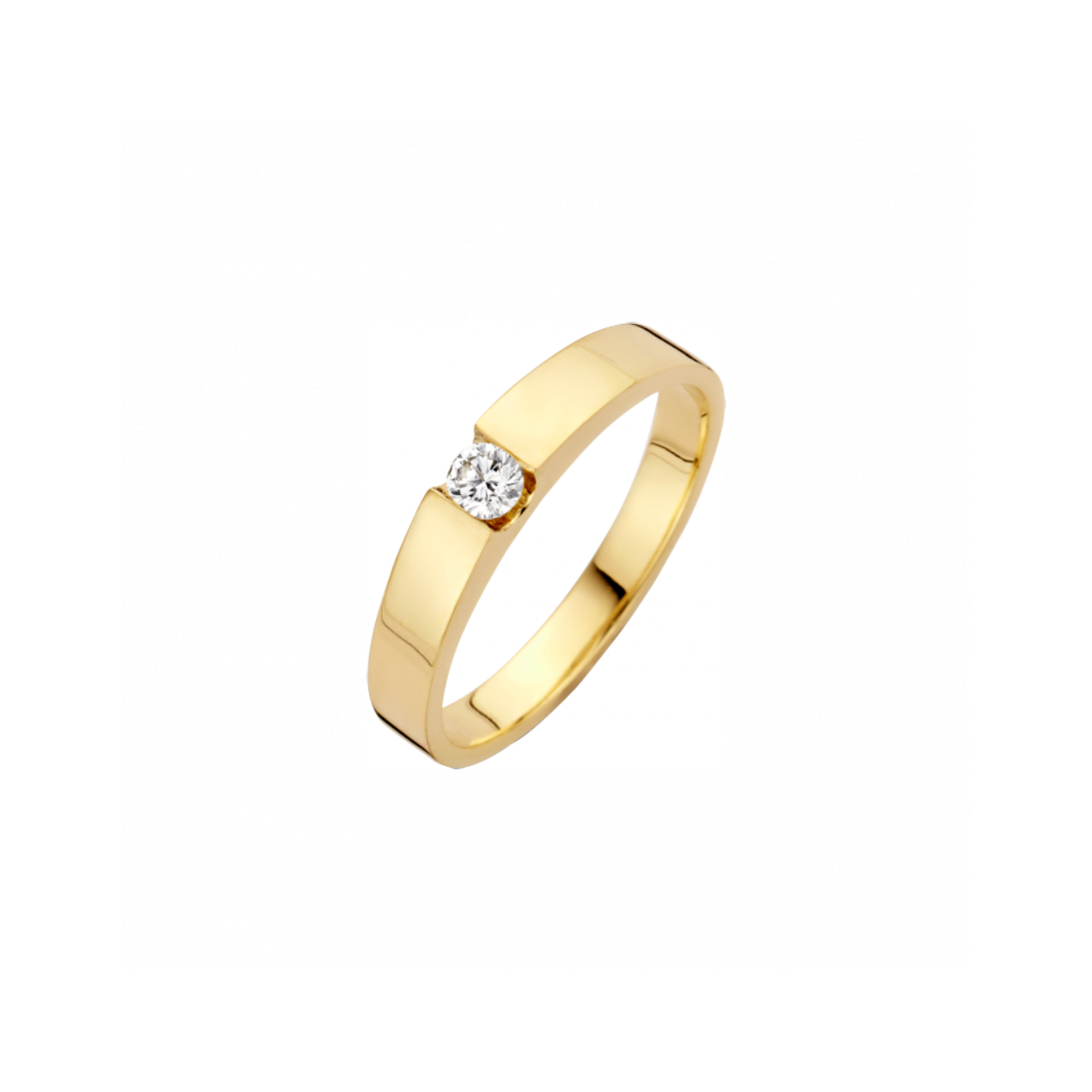 14krt Gouden Briljant Stretto Ring 0,10crt G/VSI 707271010-1750